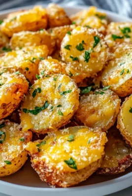 Crispy Cheesy Garlic Potatoes