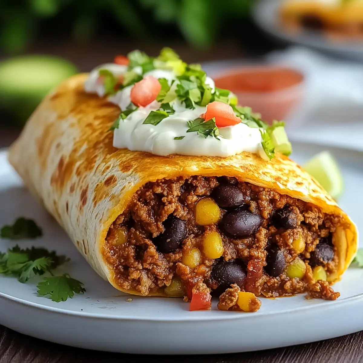 The Ultimate Stuffed Beef Burrito