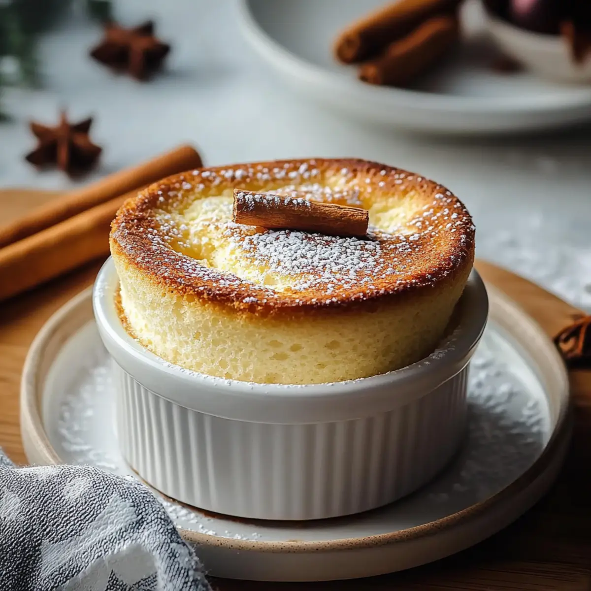 Eggnog Soufflé With Holiday Spices