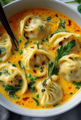 Thai Coconut Curry Soup With Dumplings