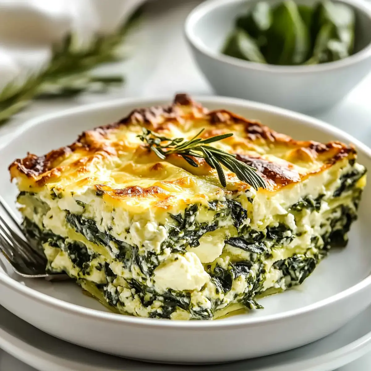 Easy Feta and Spinach Casserole