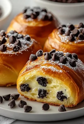 Chocolate Chip Vanilla Custard Brioches