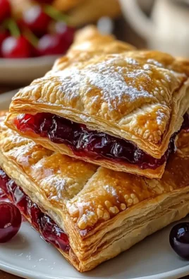 Homemade Cherry Puff Turnovers