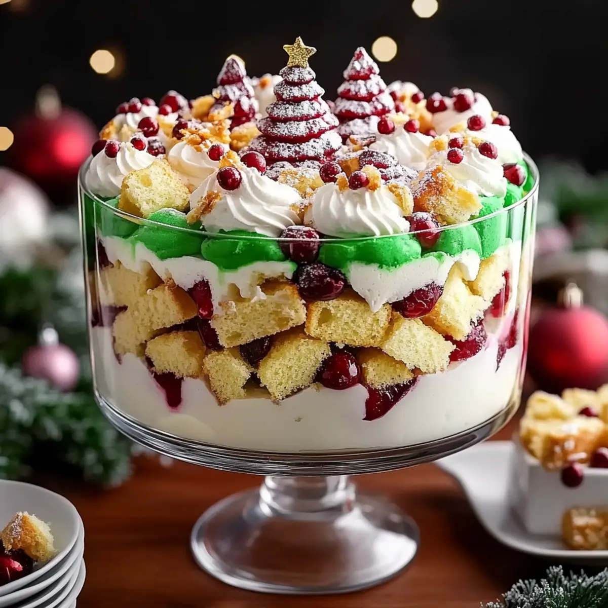 Christmas Tree Cake Trifle
