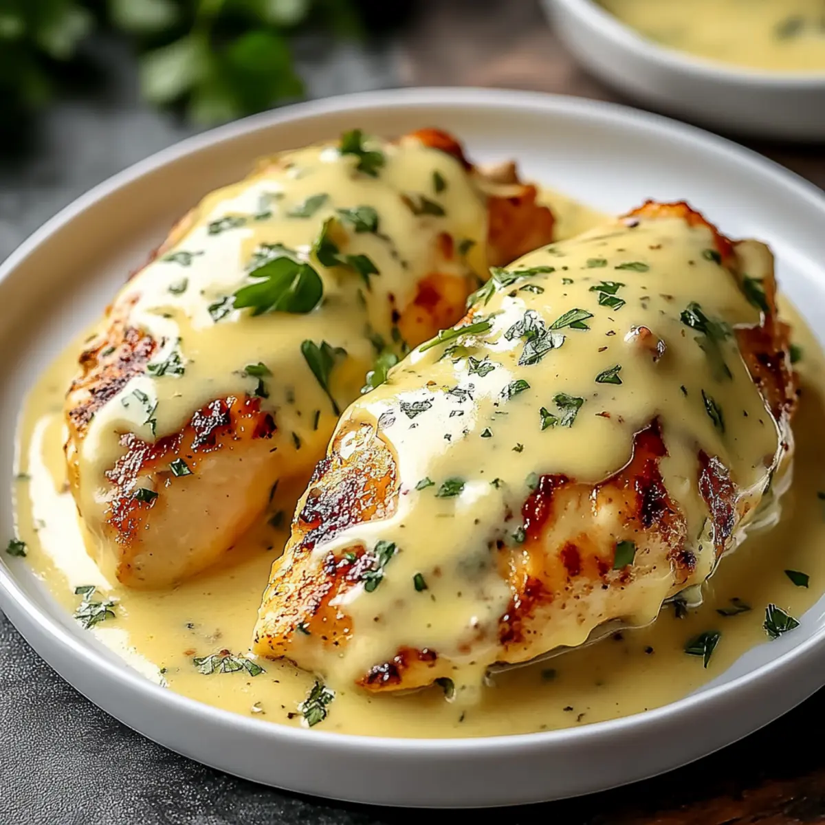 Chicken with Cheese Sauce