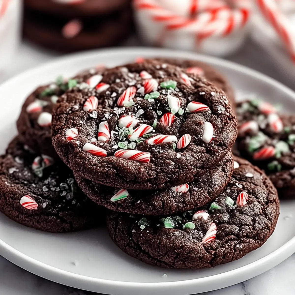 Double Chocolate Peppermint Cookies