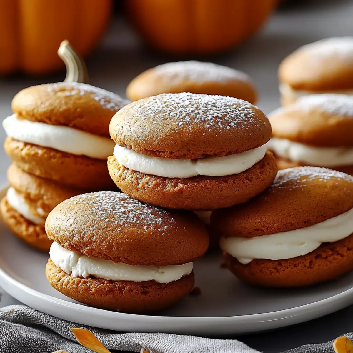 Pumpkin Cream Whoopie Pies
