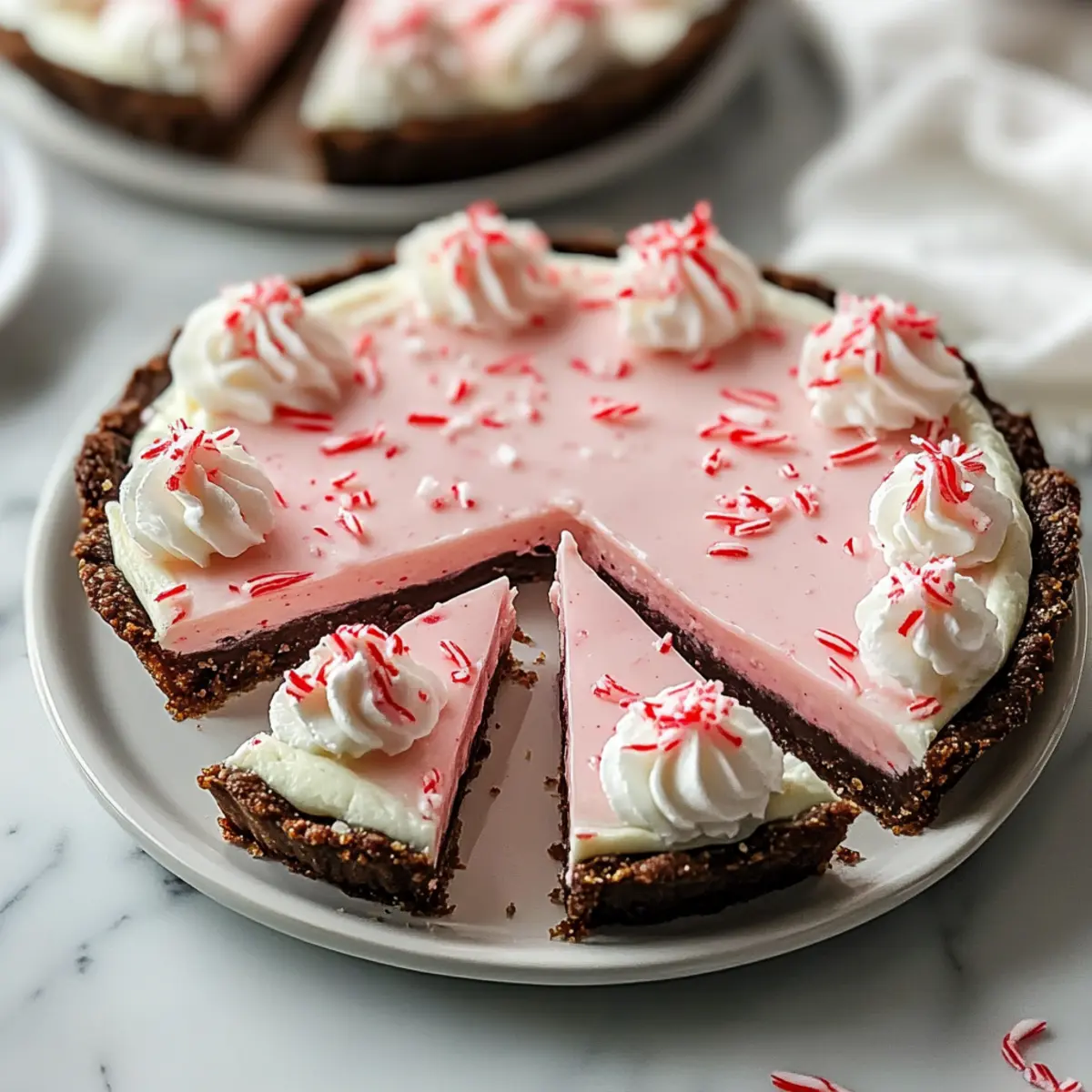 Holiday Bliss Christmas Peppermint Pie