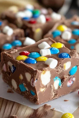 Chocolate Marshmallow M&M Fudge