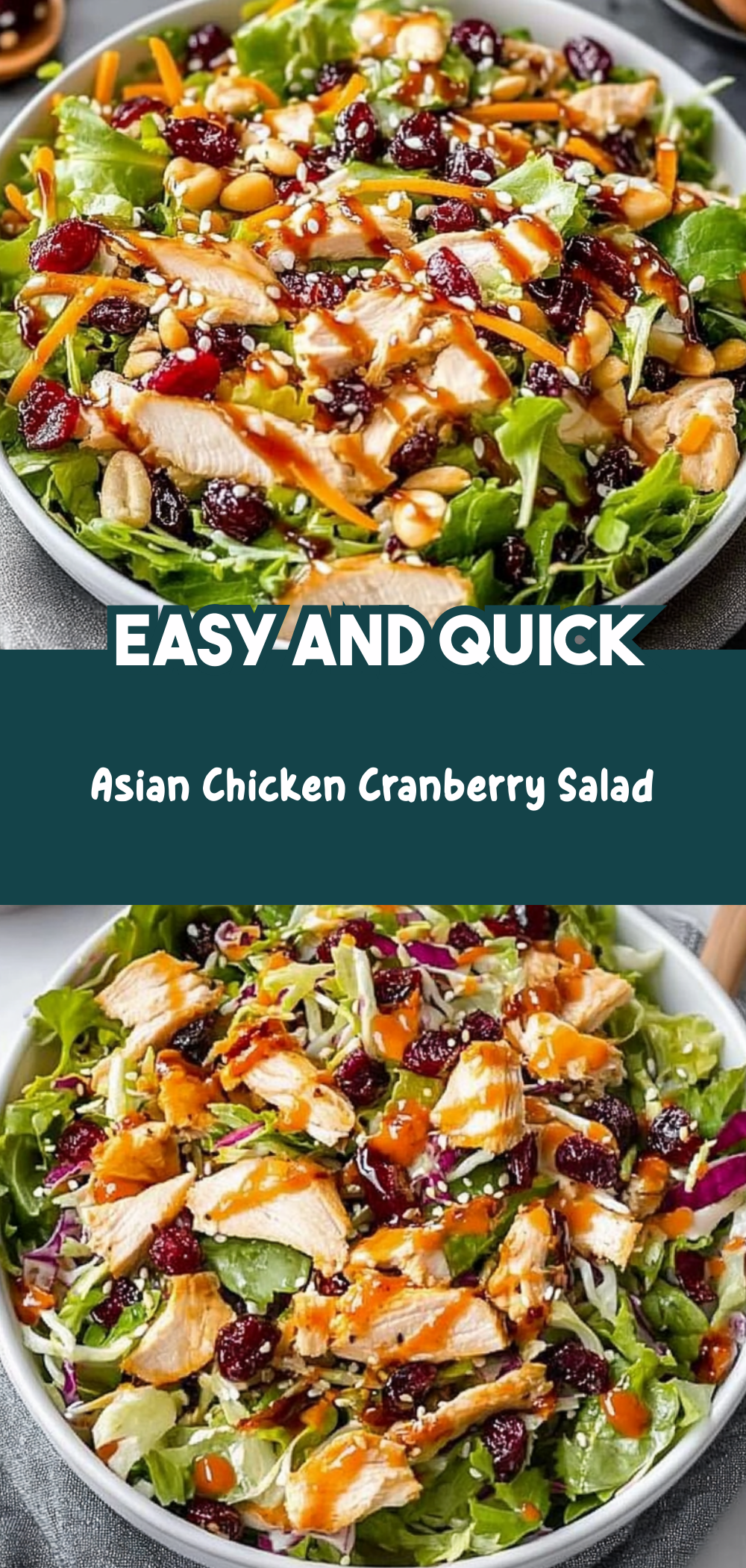 Asian Chicken Cranberry Salad