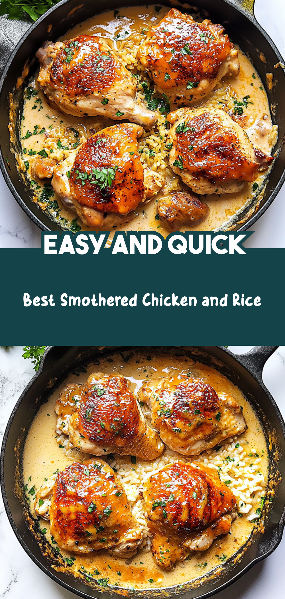 Best Smothered Chicken and Rice