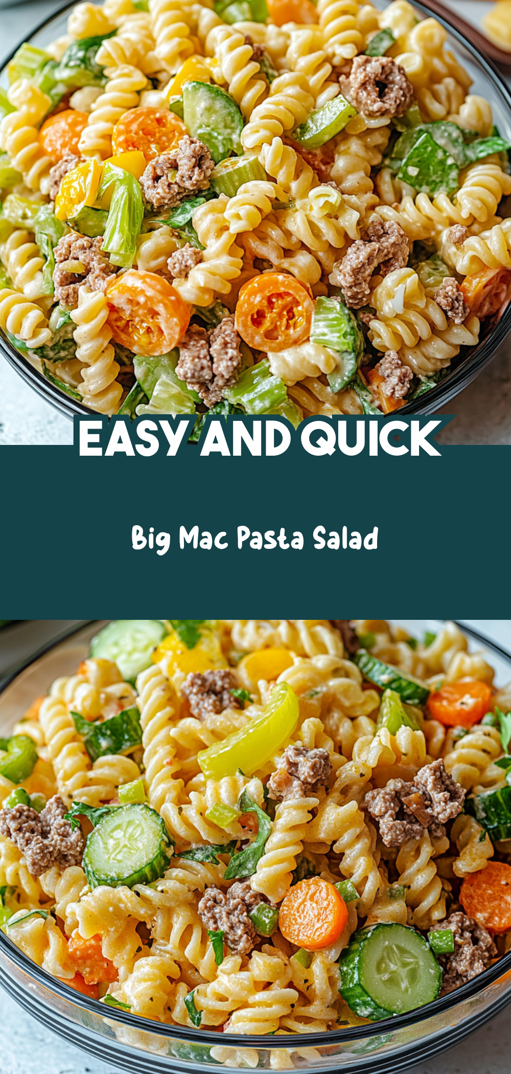 Big Mac Pasta Salad