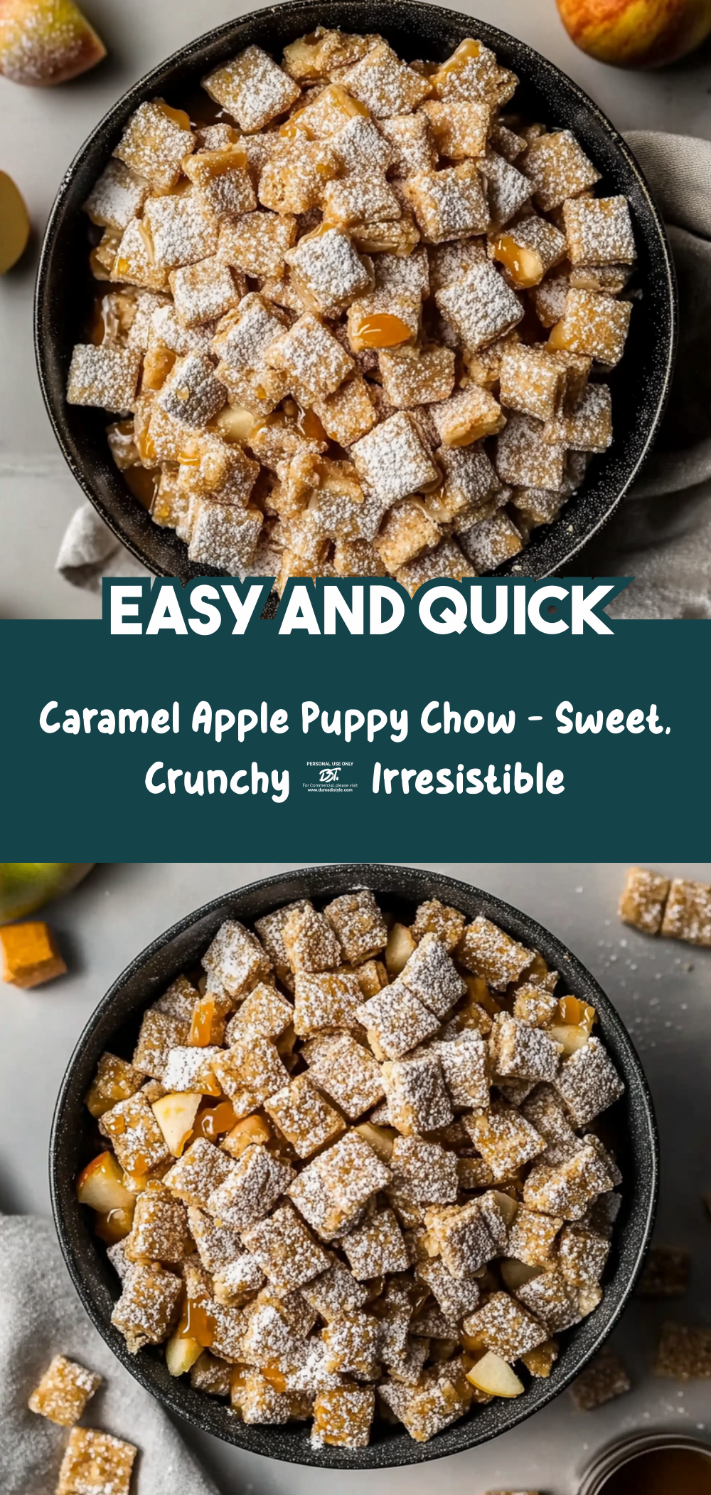 Caramel Apple Puppy Chow – Sweet, Crunchy & Irresistible