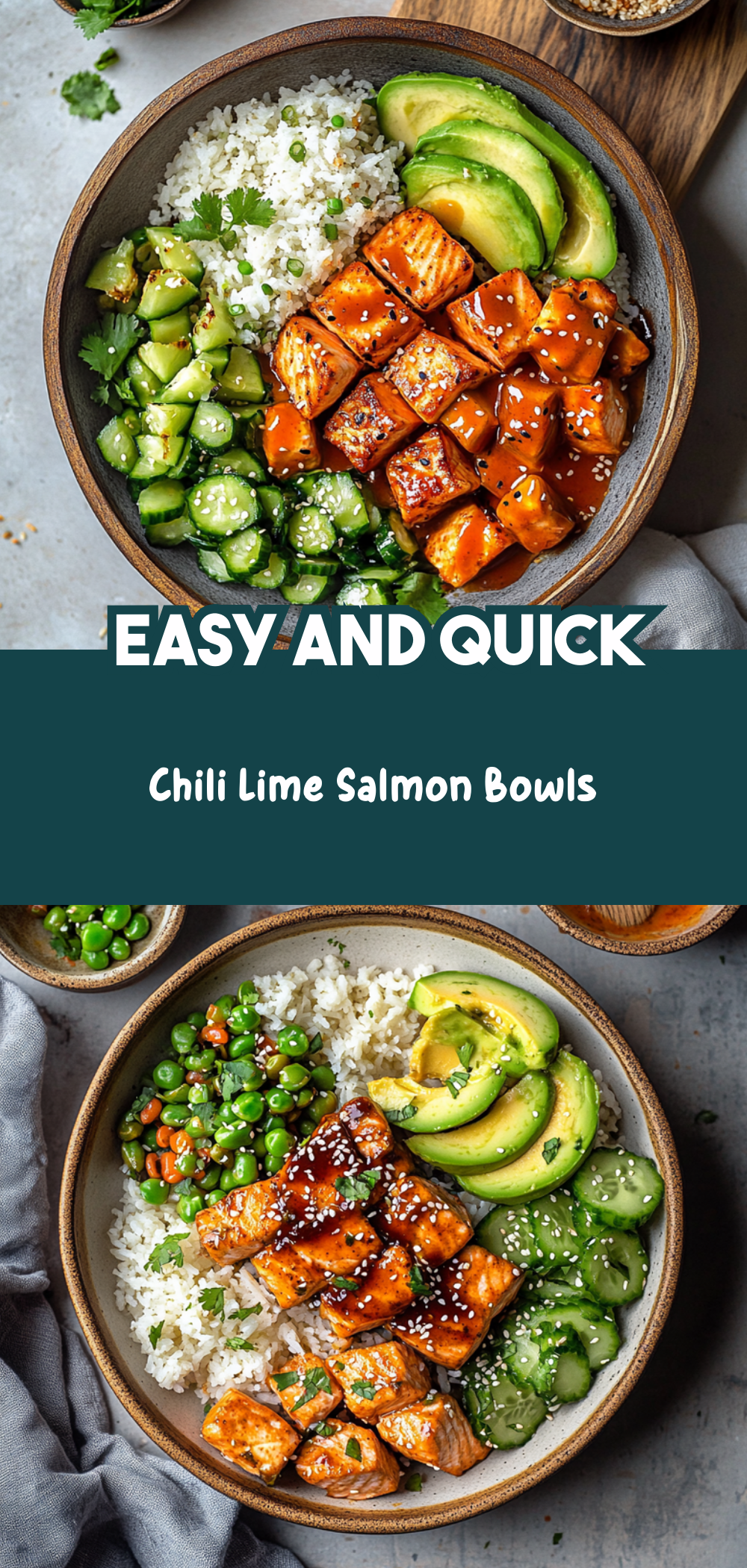 Chili Lime Salmon Bowls