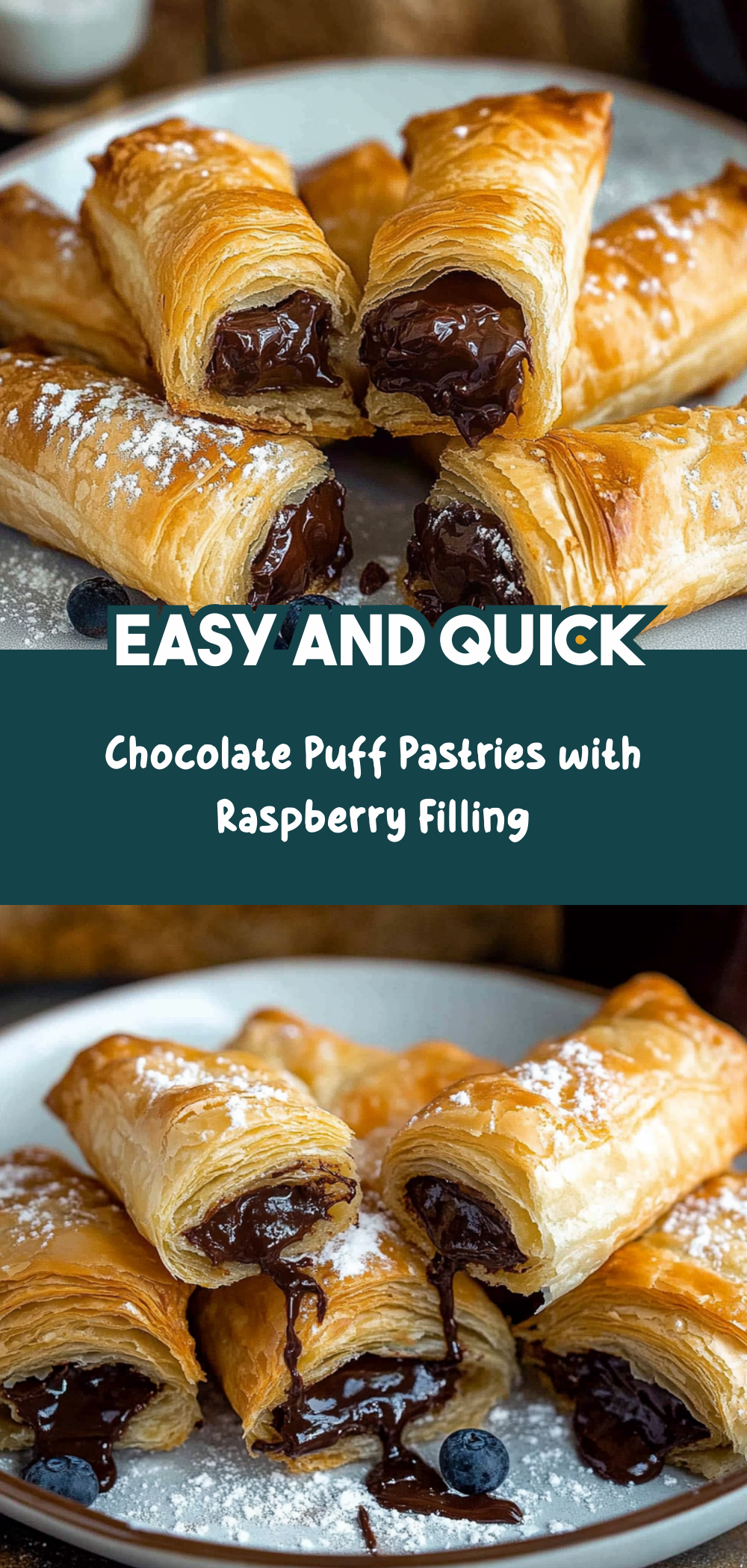 Chocolate Puff Pastries