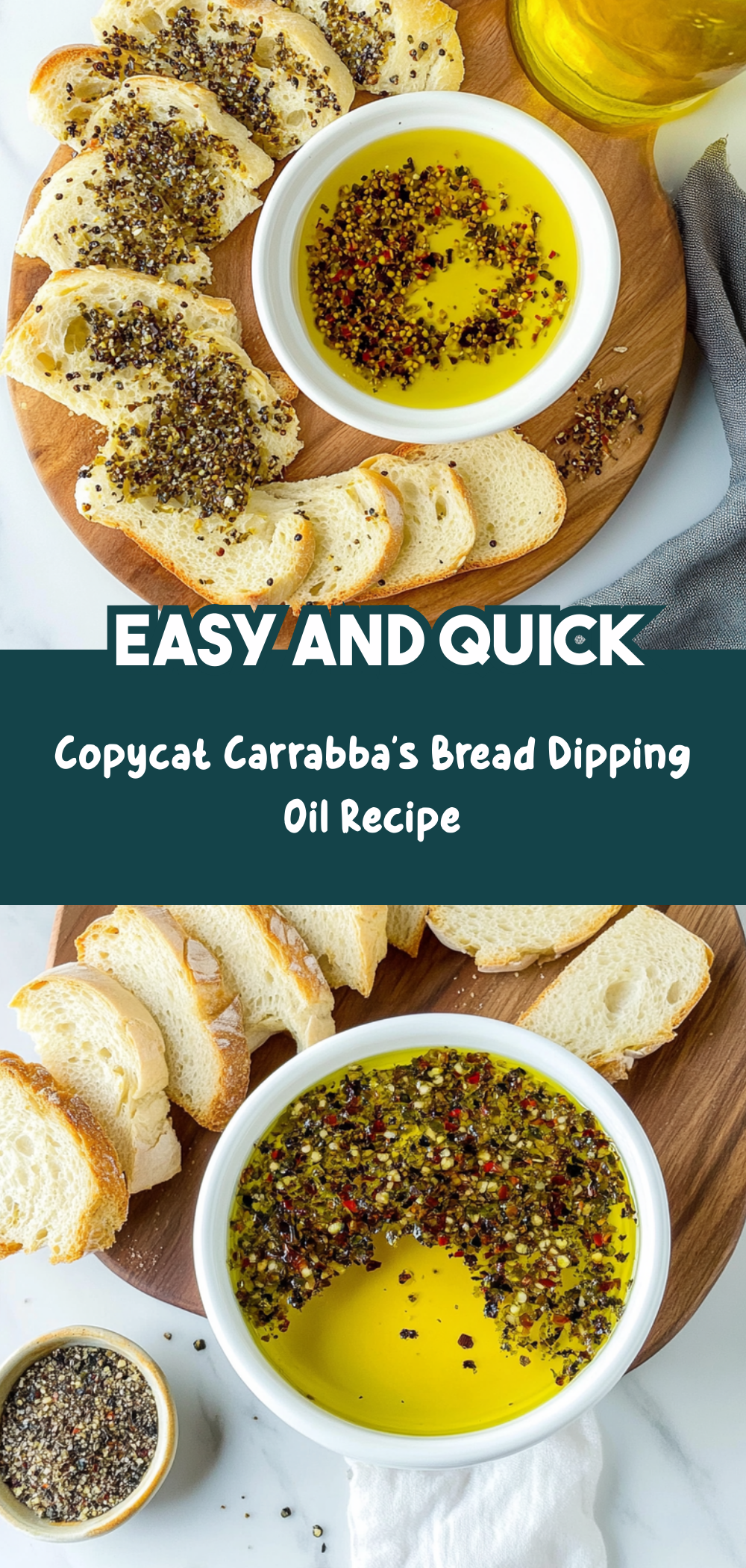 Copycat Carrabba's Bread Dipping Oil Recipe
