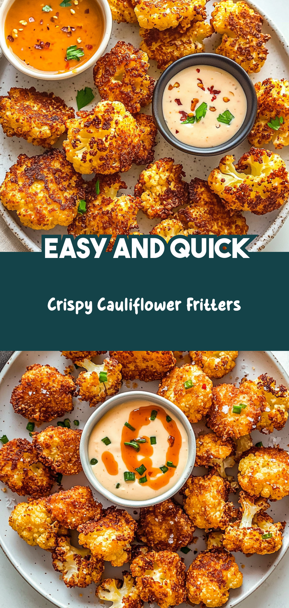 Crispy Cauliflower Fritters