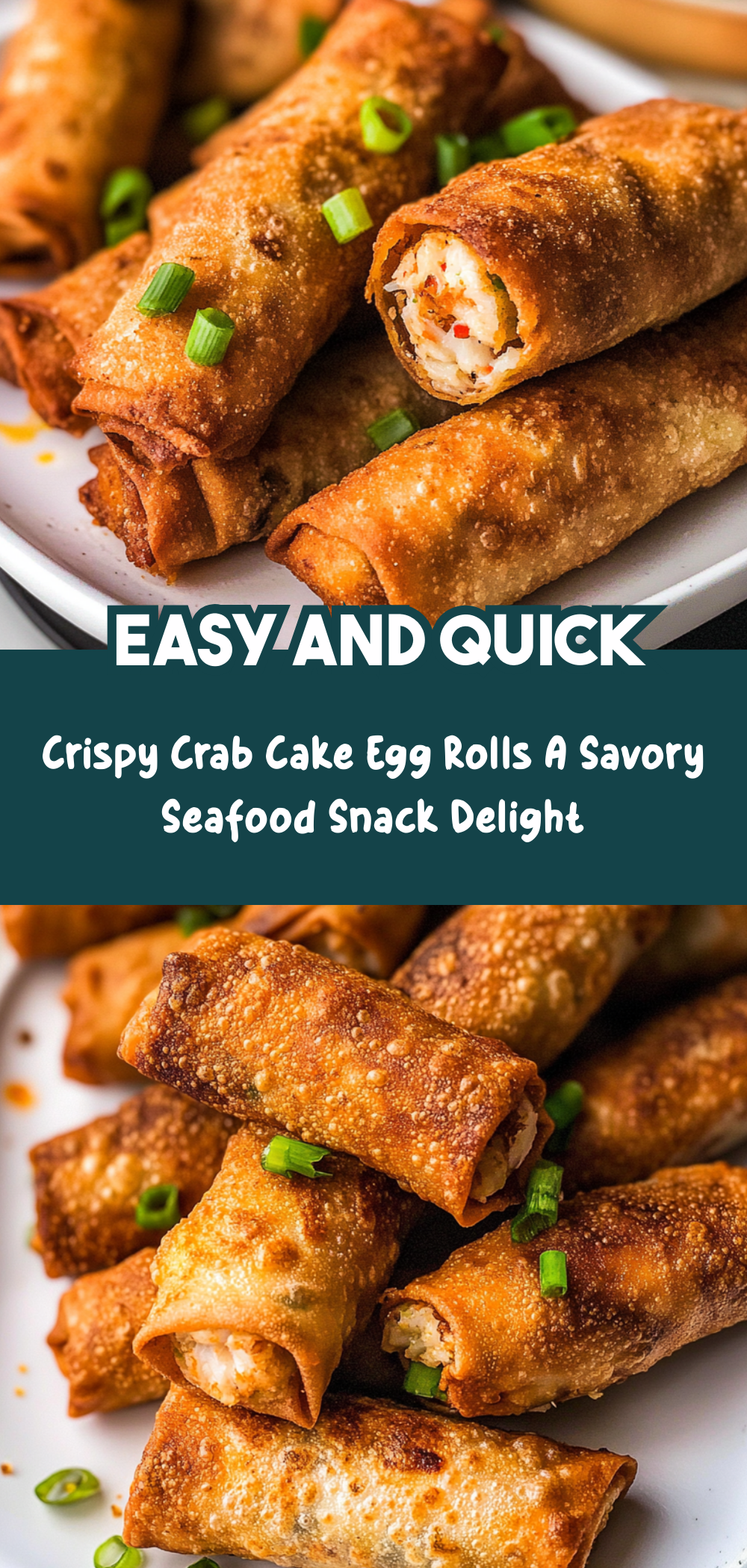 Crispy Crab Cake Egg Rolls: A Savory Seafood Snack Delight