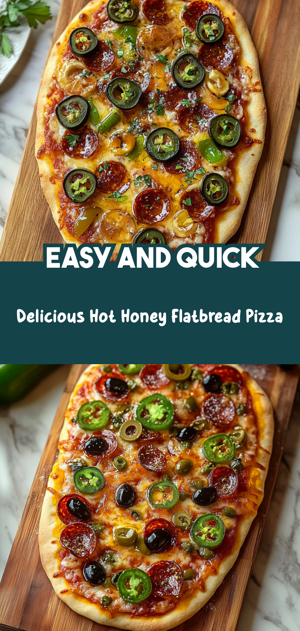 Delicious Hot Honey Flatbread Pizza