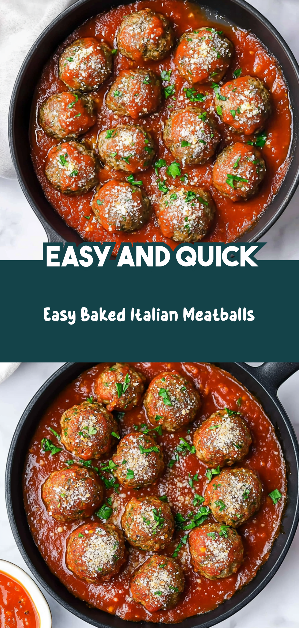 Easy Baked Italian Meatballs