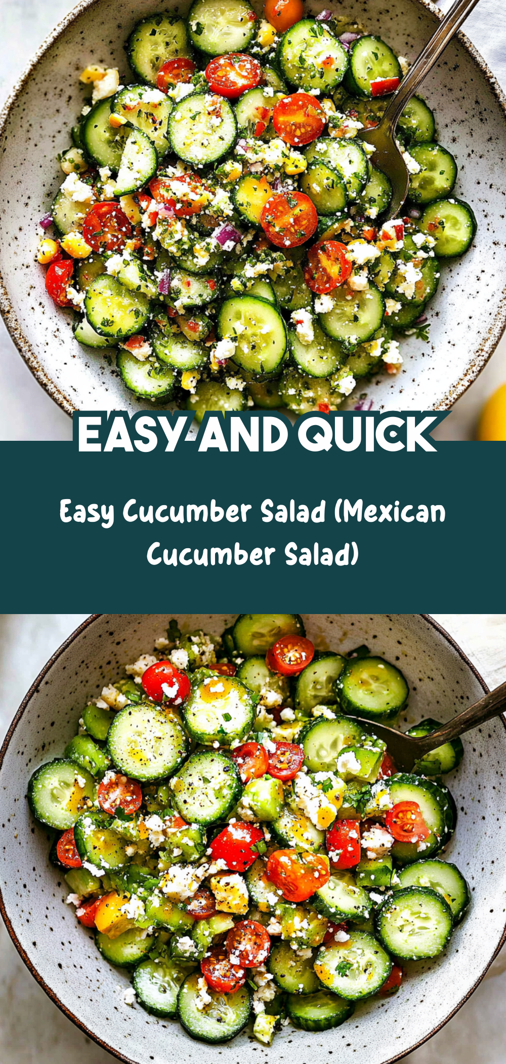 Easy Cucumber Salad (Mexican Cucumber Salad)