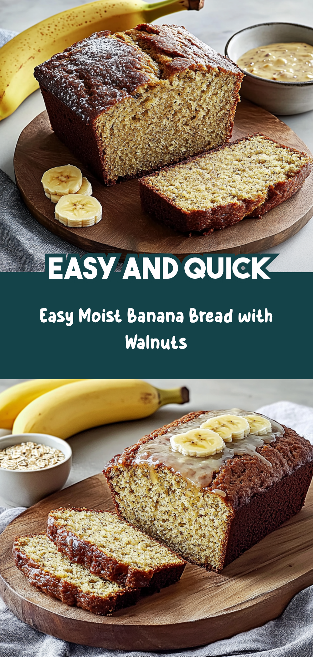 Easy Moist Banana Bread