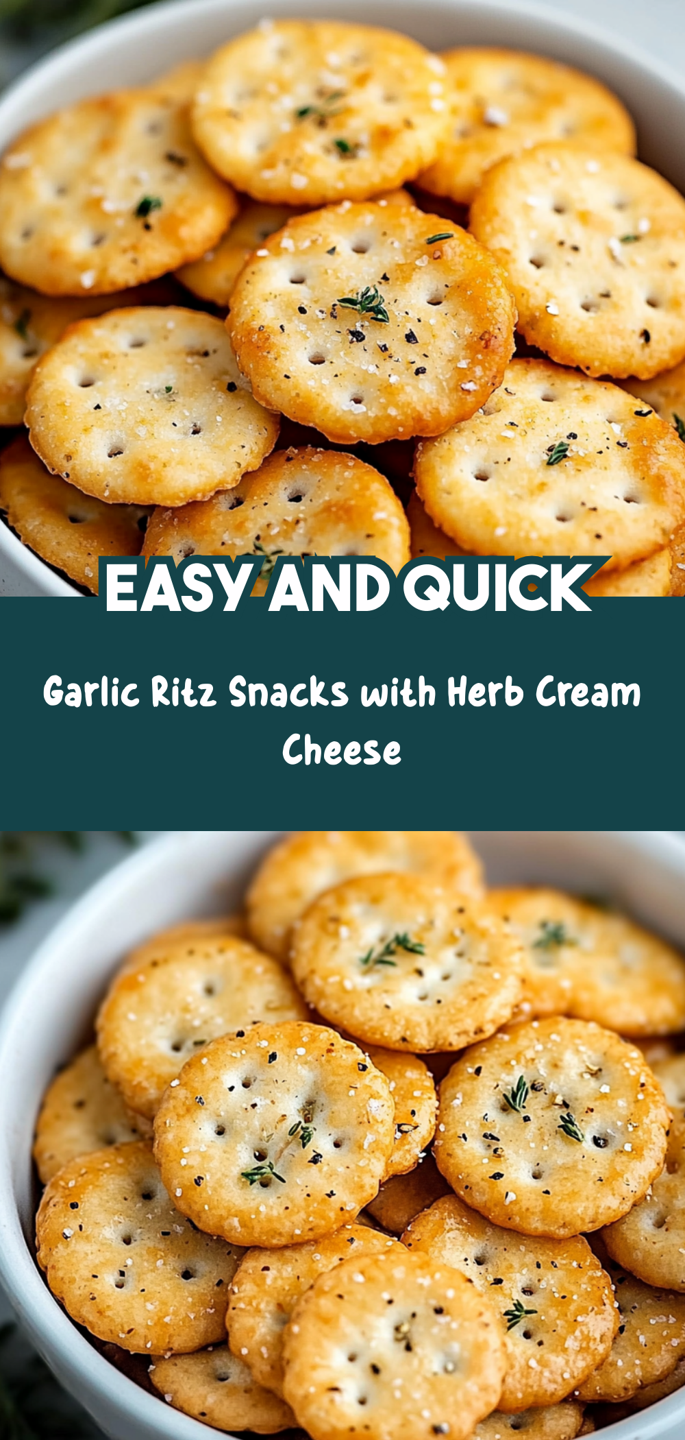 Garlic Ritz Snacks