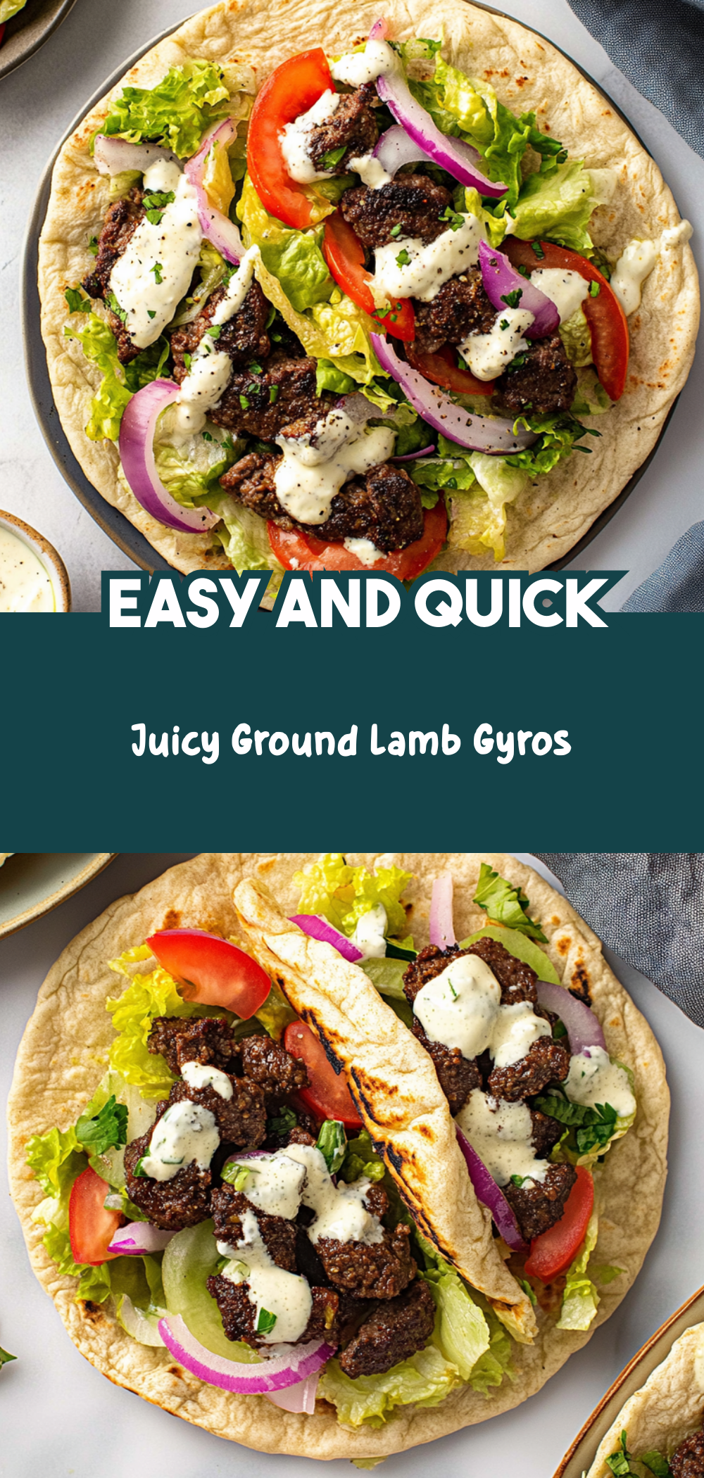Juicy Ground Lamb Gyros