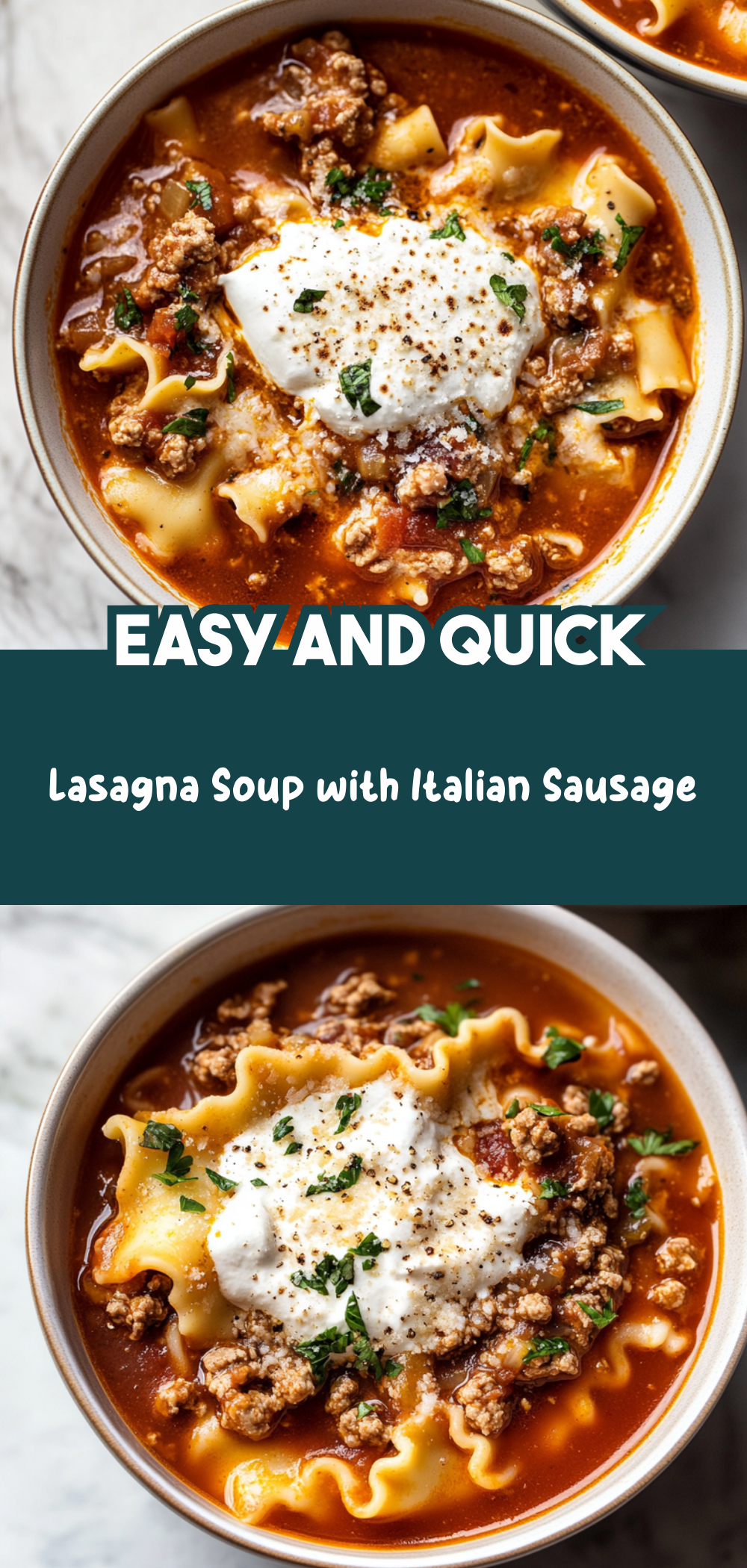 Lasagna Soup