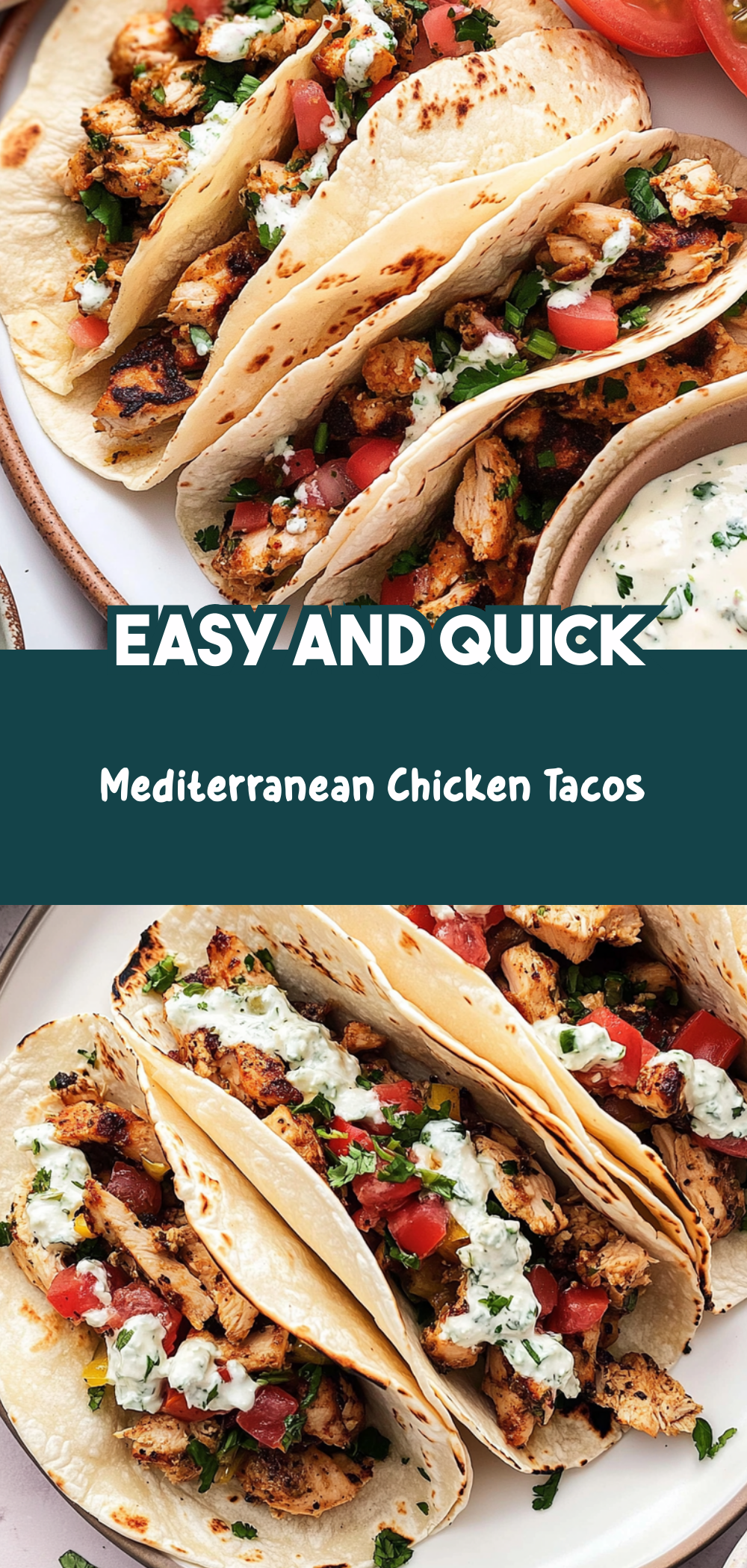 Mediterranean Chicken Tacos