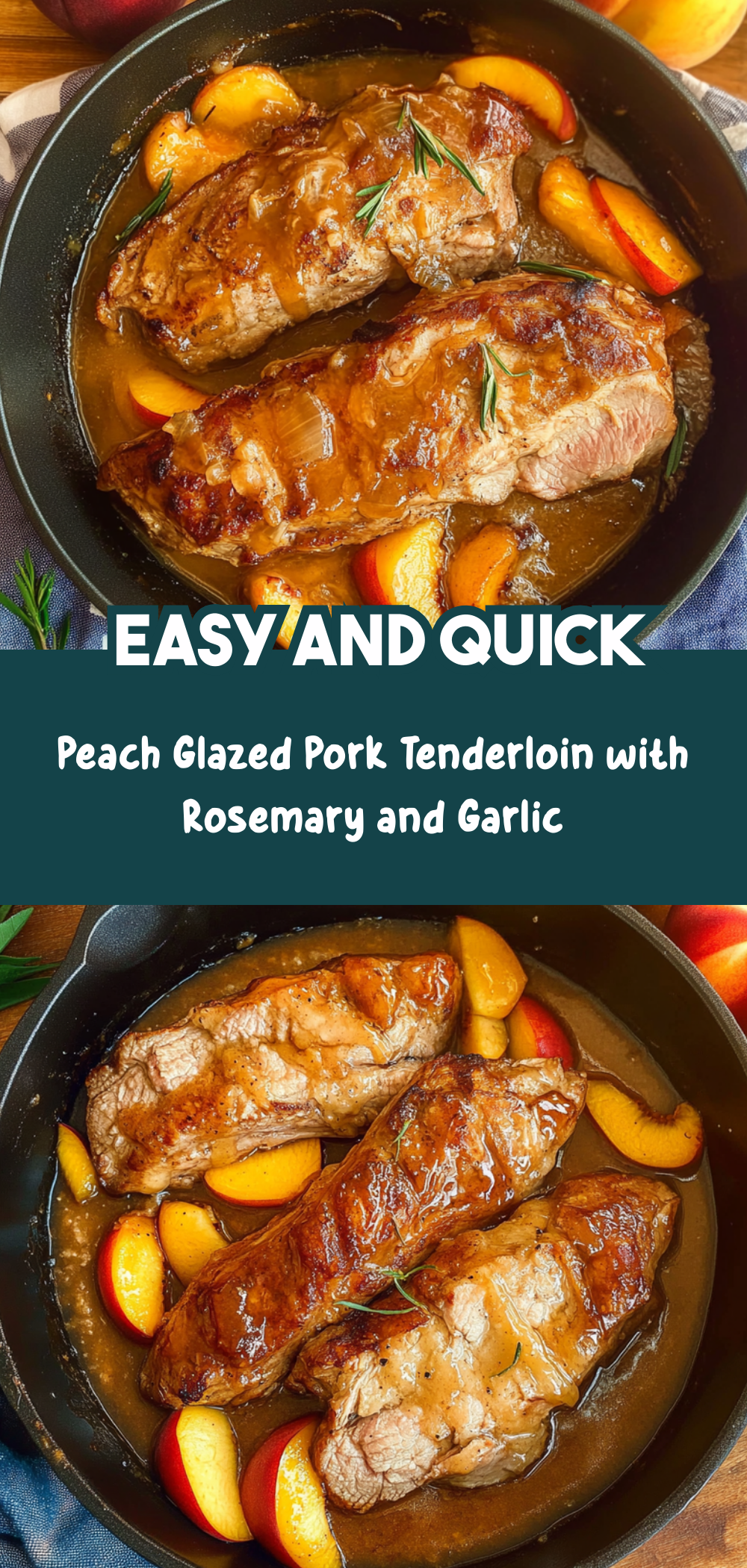 Peach Glazed Pork Tenderloin
