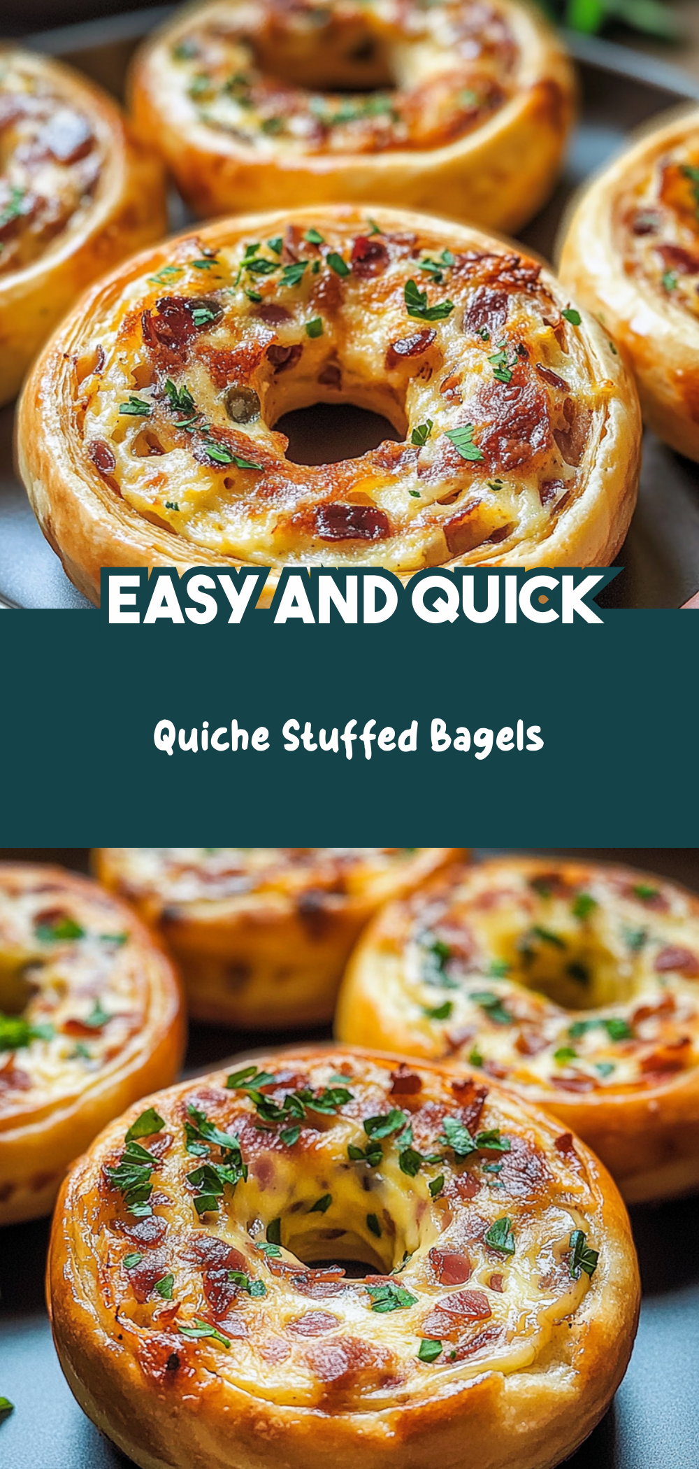 Quiche Stuffed Bagels