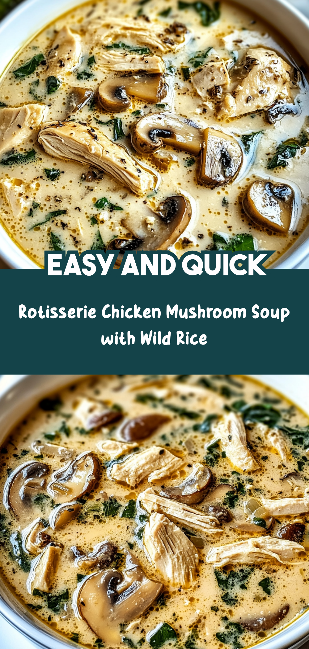 Rotisserie Chicken Mushroom Soup