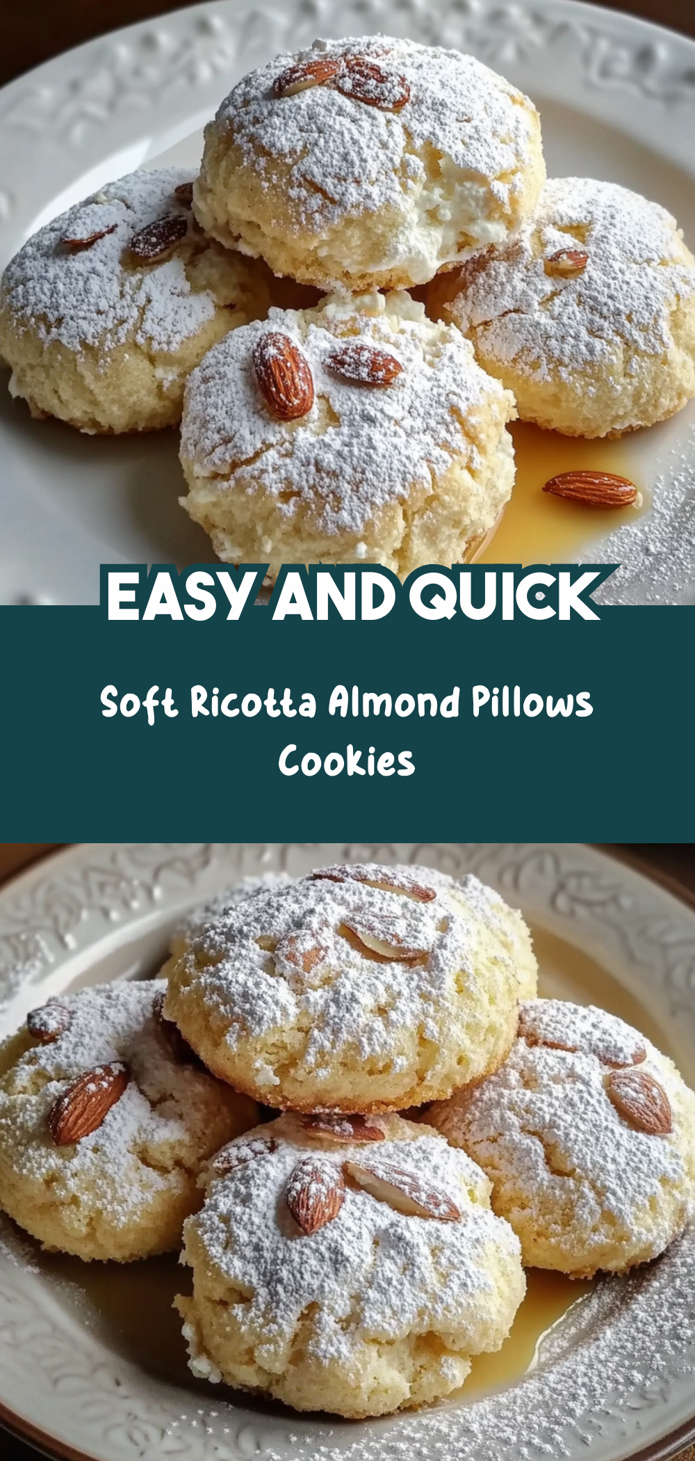 Soft Ricotta Almond Pillows
