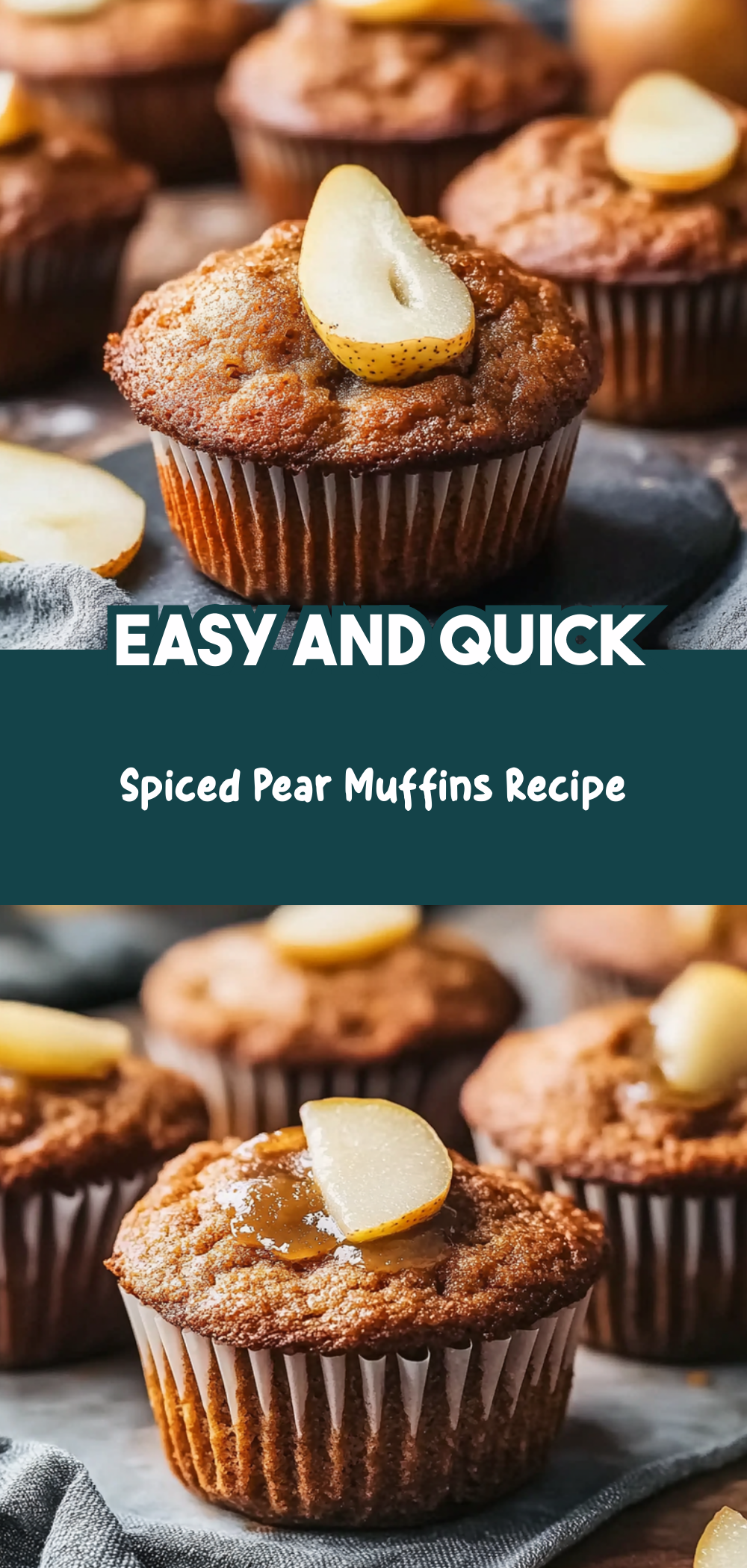 Spiced Pear Muffins Recipe
