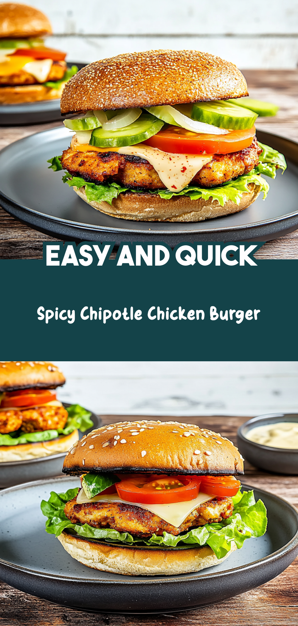 Spicy Chipotle Chicken Burger