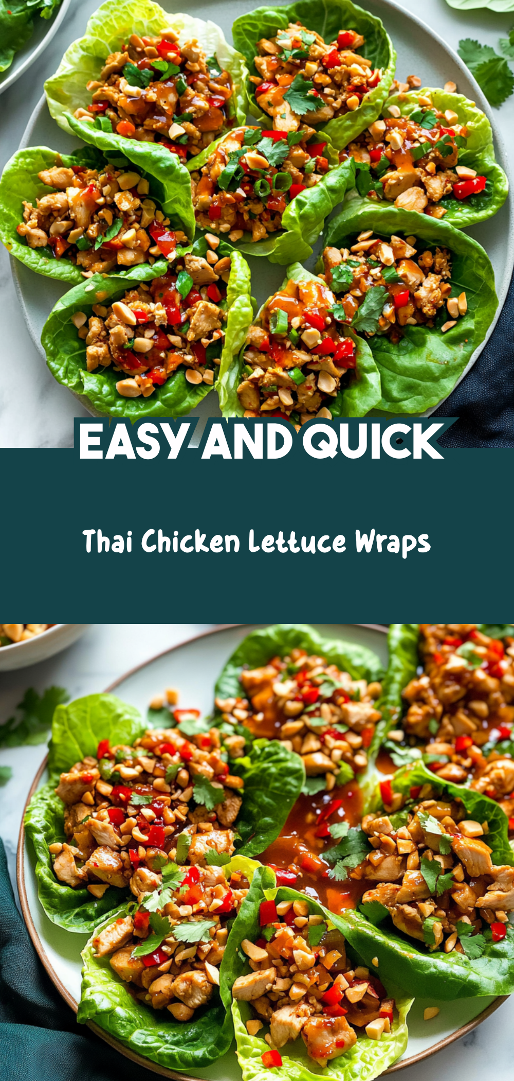 Thai Chicken Lettuce Wraps