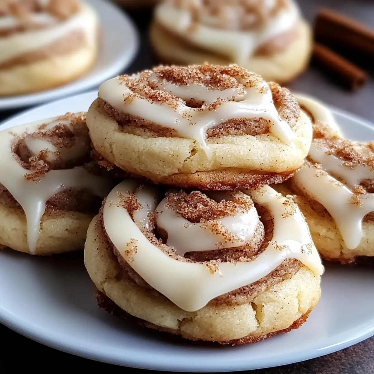 Cinnamon Roll Cheesecake Cookies