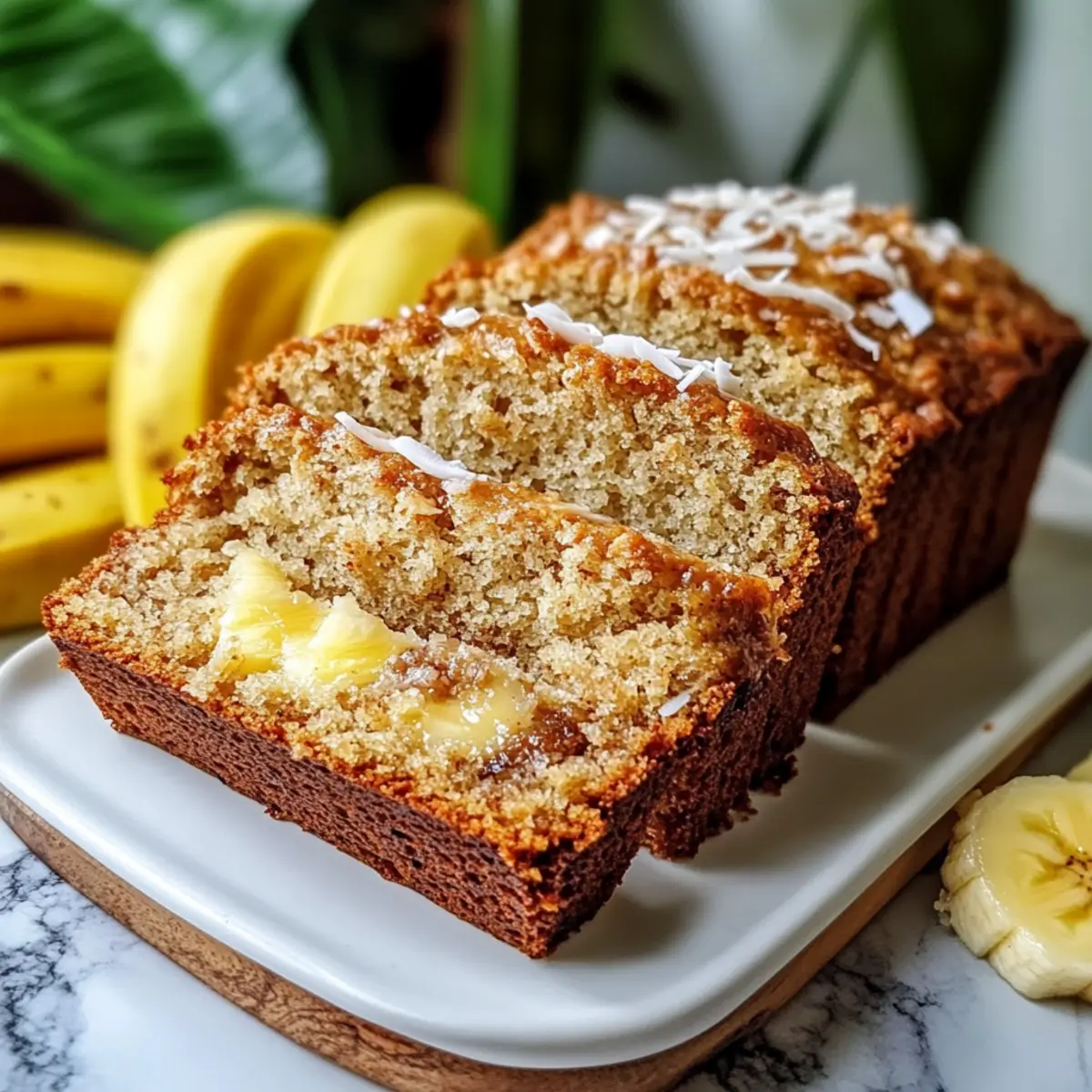 Coconut Pineapple Banana Bread