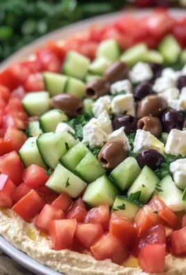 7 Layer Greek Hummus Dip