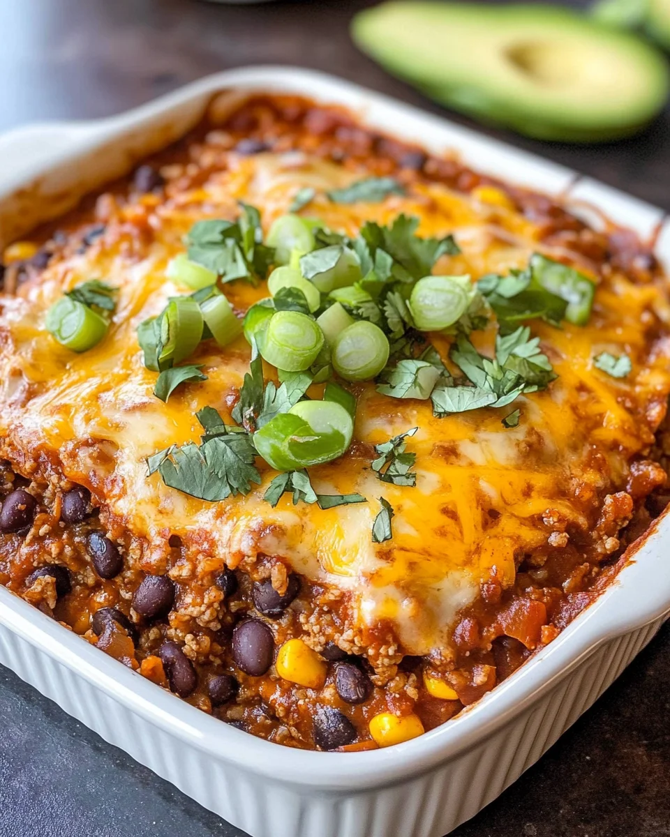 Beef Enchilada Casserole with Rice