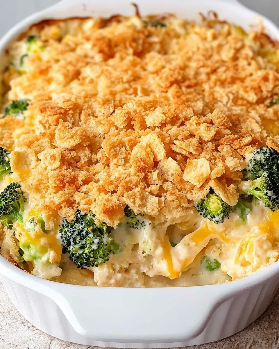 Broccoli Casserole with Ritz Crackers