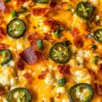 Cauliflower Jalapeño Popper Casserole