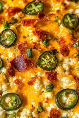 Cauliflower Jalapeño Popper Casserole