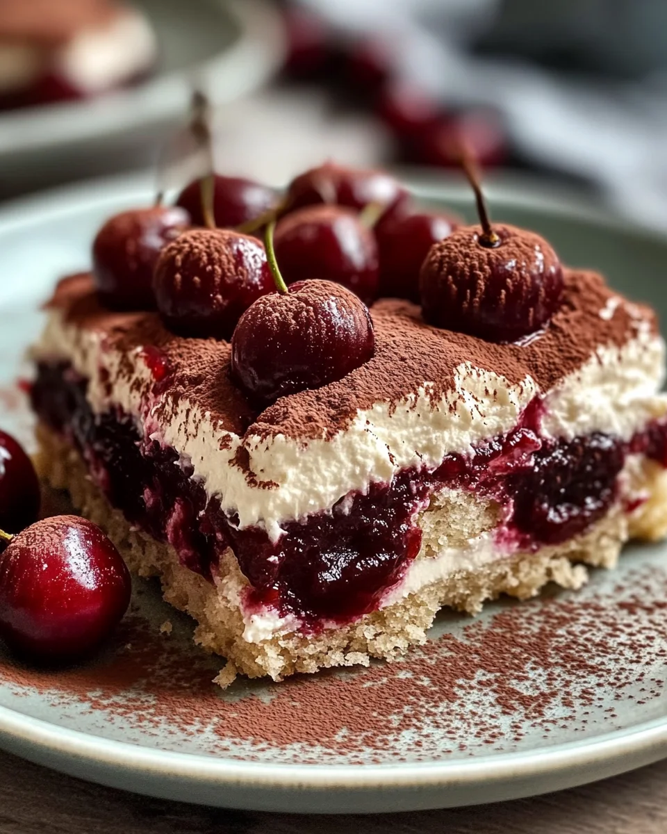 Cherry Amaretto Tiramisu