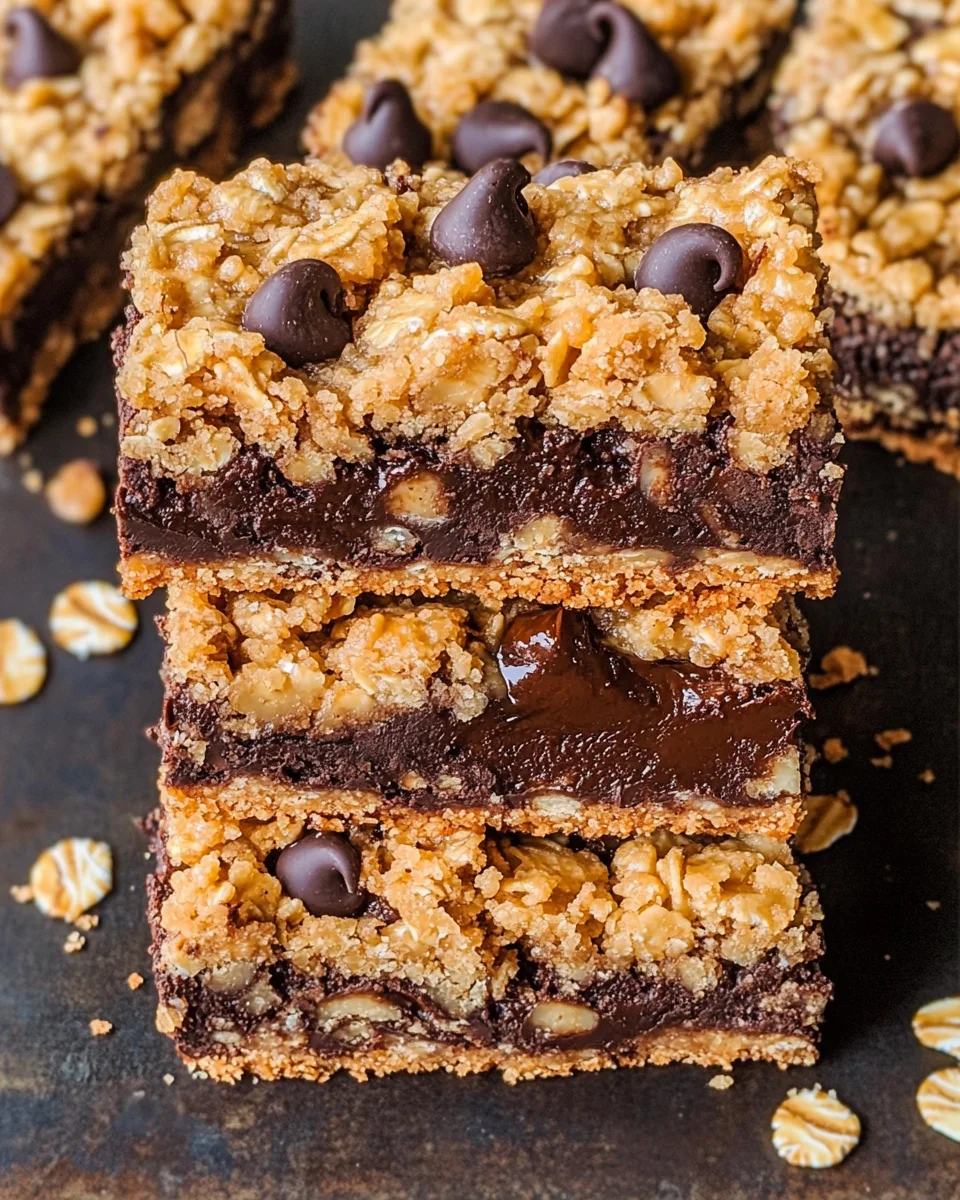Chocolate Chip Peanut Butter Oatmeal Bars