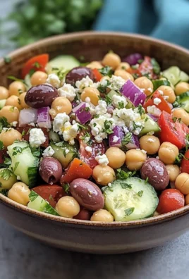 Classic Mediterranean Chickpea Salad