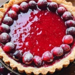 Cranberry Curd Tart