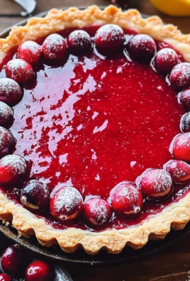 Cranberry Curd Tart
