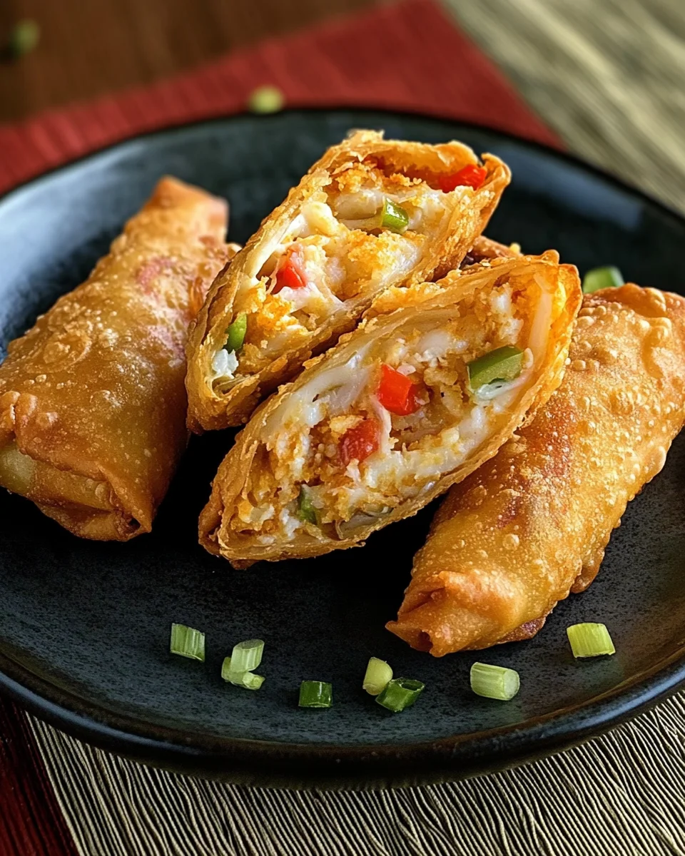 Crispy Crab Cake Egg Rolls: A Savory Seafood Snack Delight